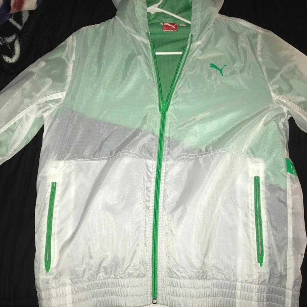 Green puma Windbreaker
